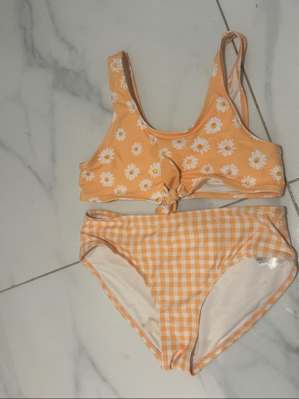 Tie-Front Bikini Swim Set for Girls